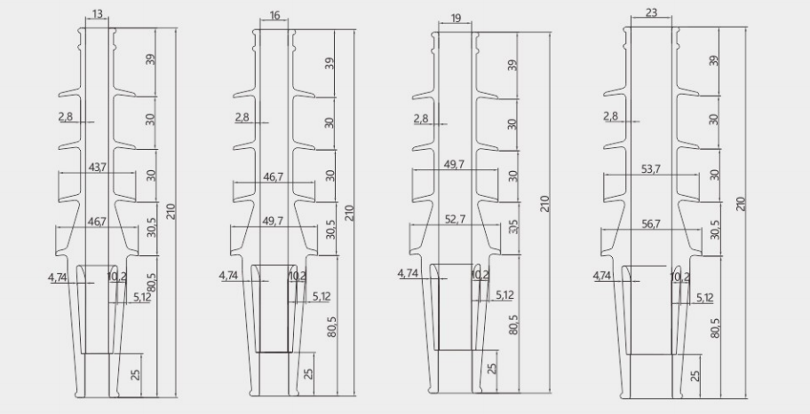 8.7-15kV terminale interno completamente termoretraibile a tre anime