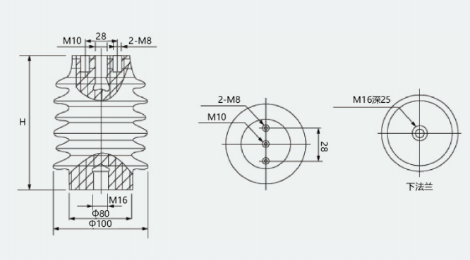CG3-10Q 85×170 Indoor High-Voltage Voltage Presence Indicating Device Sensor (High-Altitude Type, for 160 & 170 Applications)1