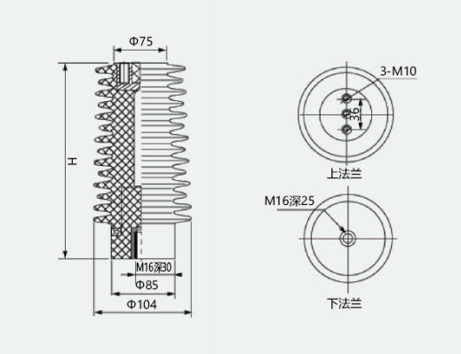 CG5-24Q 110×190 210 225 Indoor High-Voltage Voltage Presence Indicating Device Sensor1