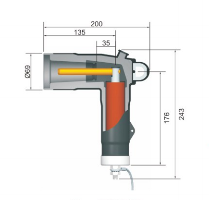 JY BLQ-17 50 17 50kV Elbow Surge Arrester (2)
