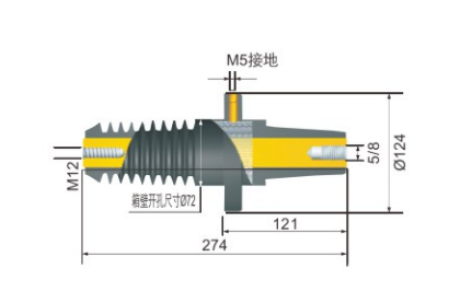 JY JCTG-15kV 600A Integral Dead break Bushing (3)