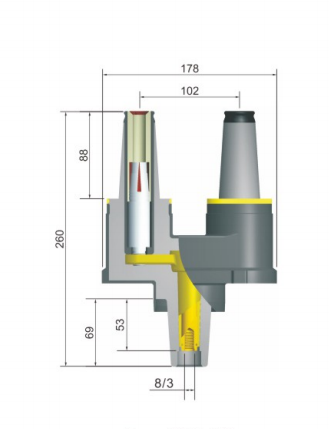 JY STT-15 200 15kV 200A Double-pass casing connector (2)