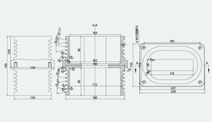 TG3-10Q 110×180 Wall-Throught Bushing1