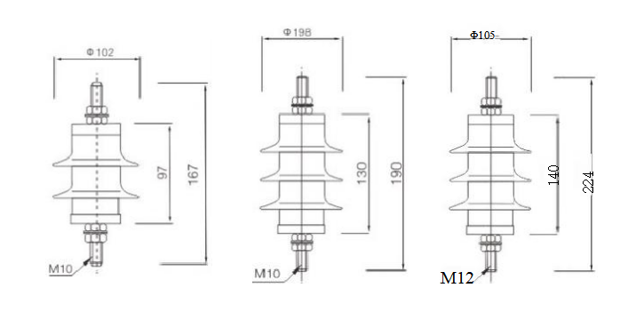 Zinc oxide arrester series12
