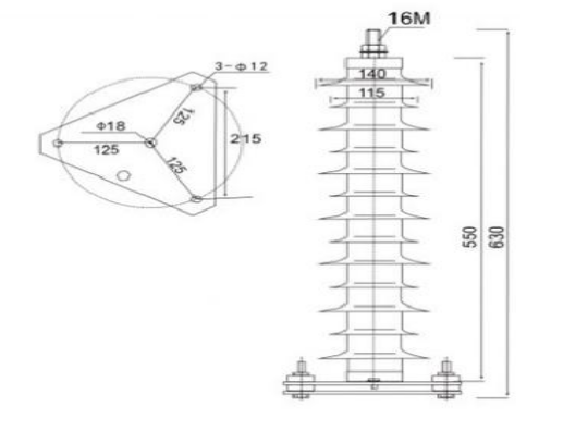Zinc oxide arrester series16