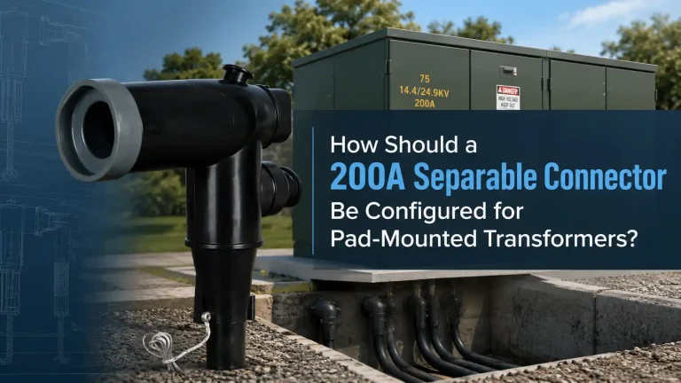 How Should a 200A Separable Connector Be Configured for Pad-Mounted Transformers?