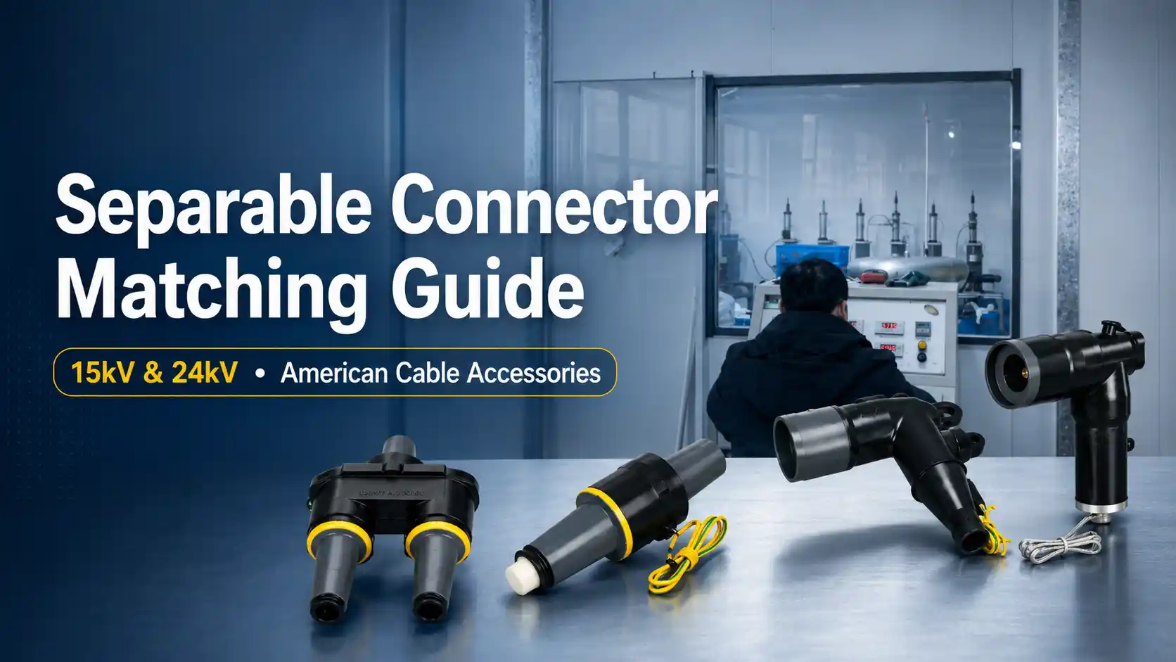 Guía de emparejamiento de conectores separables Cómo funcionan juntos los accesorios de cable estadounidenses de 15 kV y 24 kV