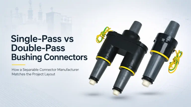 Single-Pass vs Double-Pass Bushing Connectors: How a Separable Connector Manufacturer Matches the Project Layout
