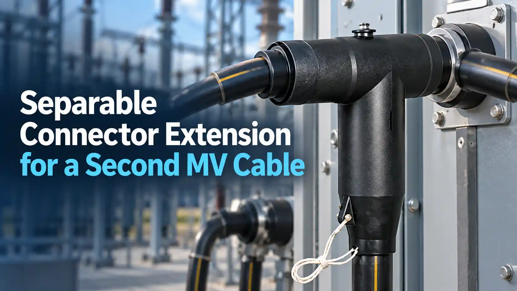 Separable Connector Extension for a Second MV Cable