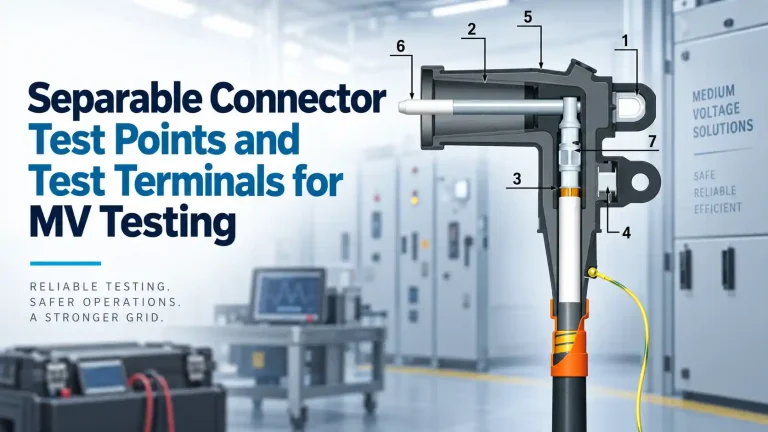 Separable Connector Test Points and Test Terminals for MV Testing