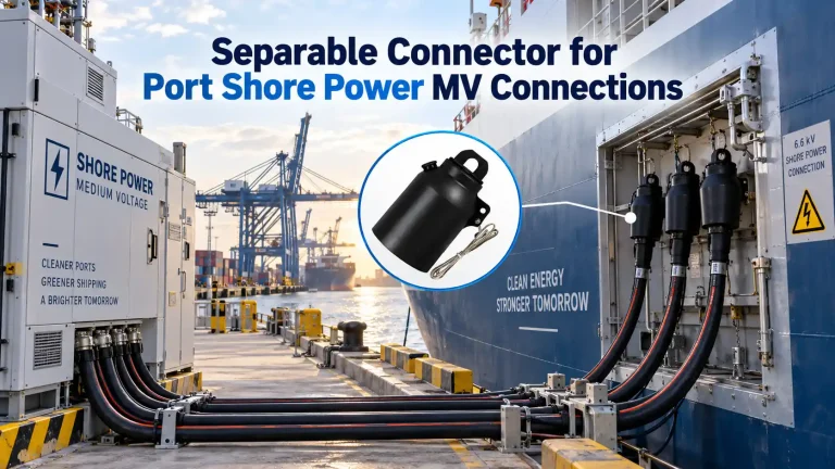 Separable Connector for Port Shore Power MV Connections