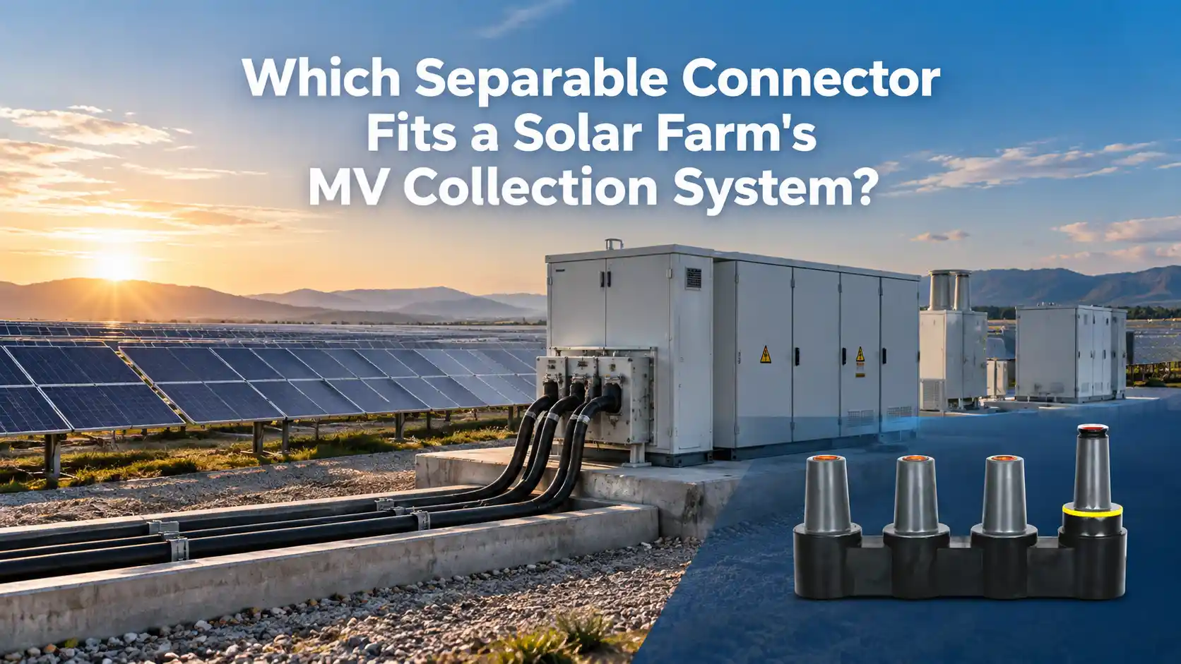 Which Separable Connector Fits a Solar Farm's MV Collection System